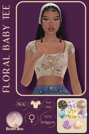 Floral Baby Tee