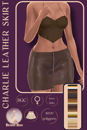 Charlie Leather Skirt